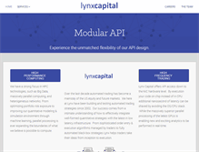 Tablet Screenshot of lynxtrading.com
